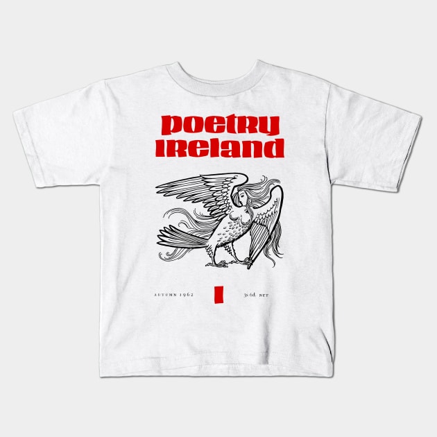 Poetry Ireland / Vintage 60s Aesthetic Kids T-Shirt by feck!